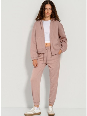 jogger φούτερ παντελόνι φόρμα (bakedpink)