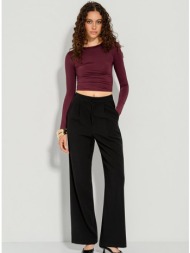 λύκρα κροπ τοπ με μακριά ...