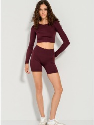 ριπ biker σορτς χωρίς ραφές (berry)