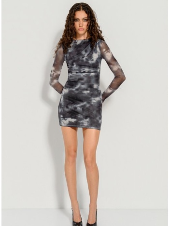 μίνι tie dye φόρεμα με σούρες (multi) σε προσφορά