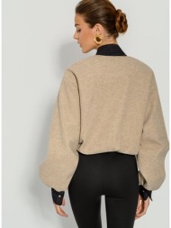 bomber τζάκετ (beige)