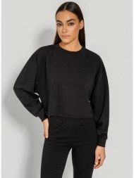 μακρυμάνικο κροπ φούτερ ...