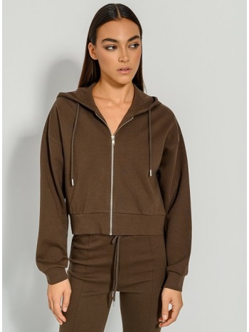 φούτερ ζακέτα με κουκούλα (chocolat) σε προσφορά