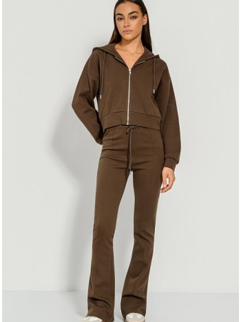 flared φούτερ παντελόνι φόρμα (chocolat) σε προσφορά