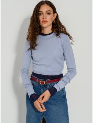 πλεκτό basic κροπ τοπ (ciel)