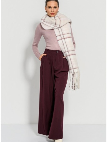 πλεκτή μπλούζα ζιβάγκο (d.lilac)