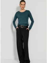 basic πλεκτό με στρογγυλή λαιμόκοψη (darkgreen)