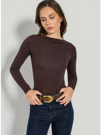 μπλούζα με λαιμόκοψη bateau (brown) σε προσφορά