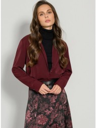 ασύμμετρο πουκάμισο με απαλή υφή (berry)