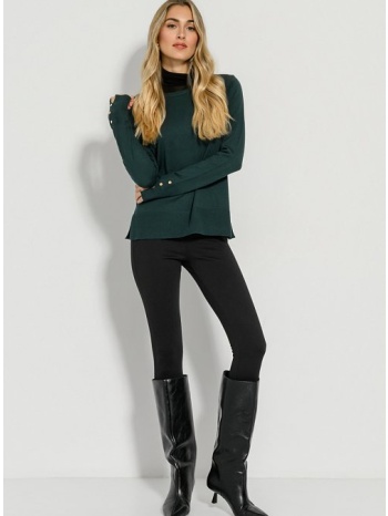 basic πλεκτό με λεπτομέρεια κουμπιών (darkgreen) σε προσφορά