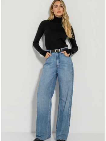 πλεκτή μπλούζα ζιβάγκο με λεπτομέρεια κουμπιών (black) σε προσφορά