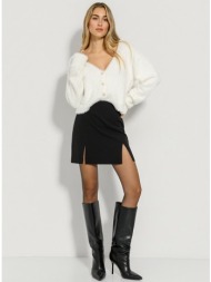 μίνι φούστα με σκίσιμο (black)