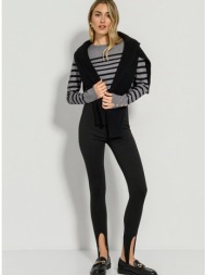 basic ριγέ πλεκτό με λεπτομέρεια κουμπιών (gray.blk)