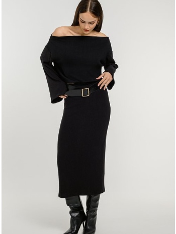 midi ριπ φούστα (black) σε προσφορά