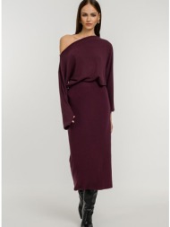 midi ριπ φούστα (berry)