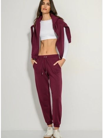 jogger φούτερ παντελόνι φόρμα (berry)
