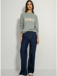 φούτερ με τύπωμα (sage)