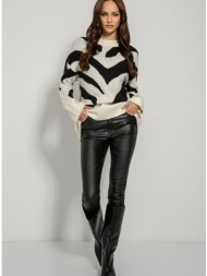 πλεκτό πουλόβερ με zebra ...