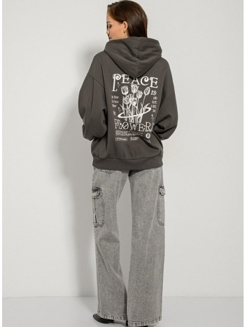 φούτερ με τύπωμα στην πλάτη (anthracite) σε προσφορά