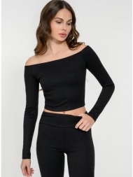 off shoulder ριπ κροπ ...