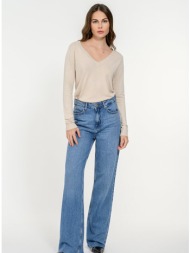 basic πλεκτό με v ντεκολτέ (sand)