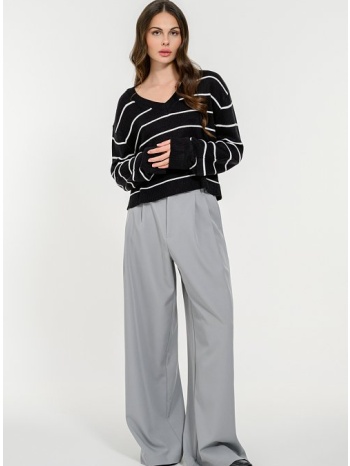 wide leg παντελόνι με πιέτες (grey) σε προσφορά