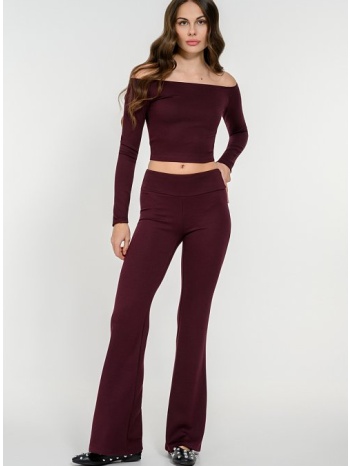ριπ παντελόνι καμπάνα (berry)