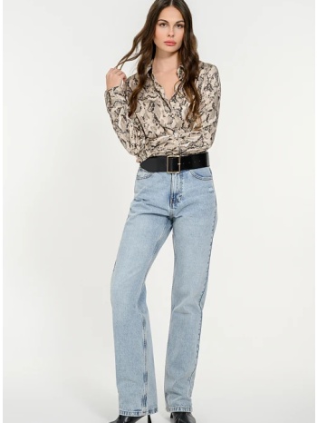πουκάμισο με snake print και σατινέ υφή (multi) σε προσφορά