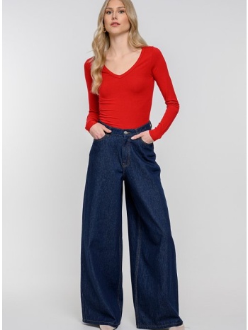 basic τοπ με v λαιμόκοψη (red)