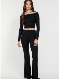 ριπ παντελόνι καμπάνα (black)