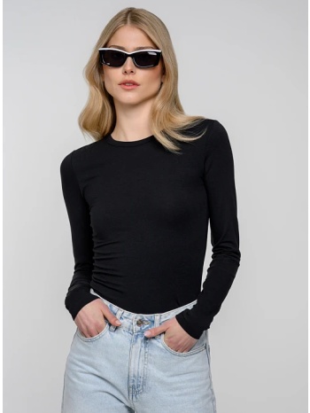 basic τοπ με στρογγυλή λαιμόκοψη (black)