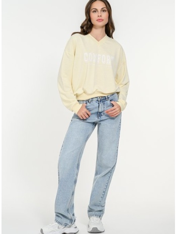 φούτερ με τύπωμα (l.yellow)