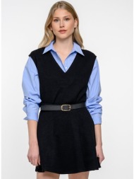 μίνι φούστα με απαλή υφή (black)