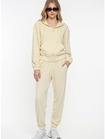 jogger φούτερ παντελόνι φόρμα (l.yellow)