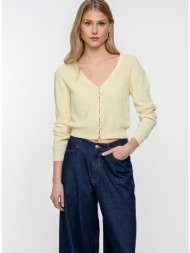 πλεκτή ριπ ζακέτα με v ...