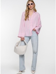 ριγέ πουκάμισο με απαλή υφή (pink.offwht)