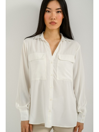 πουκάμισο με τσέπες (white)