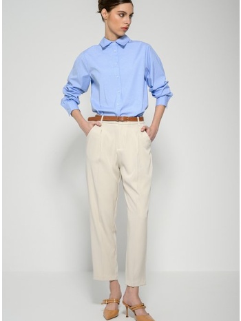 carrot παντελόνι με πιέτες και ζώνη (sand) σε προσφορά