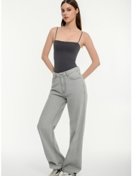 αμάνικο τοπ με τετράγωνο ντεκολτέ (anthracite)