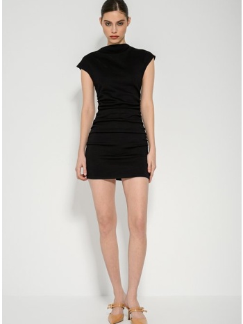 μίνι φόρεμα με σούρες (black) σε προσφορά