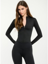 αθλητική ζακέτα με φερμουάρ (black)