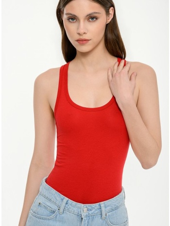 αμάνικο basic τοπ (red)