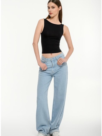 αμάνικο basic κροπ τοπ (black)