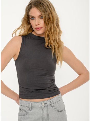 αμάνικο τοπ με σούρες (anthracite) σε προσφορά