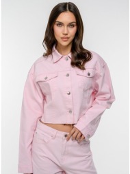 κοντό ντένιμ τζάκετ με ...