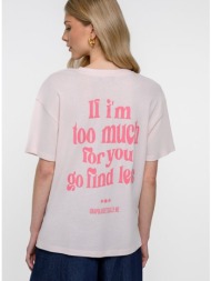 t-shirt με τύπωμα στην πλάτη (baby.pink)