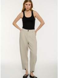 carrot παντελόνι με πιέτες (sand)