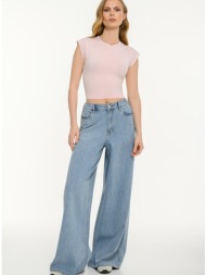 αμάνικο κροπ τοπ (pink)