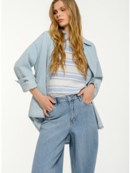 ριγέ t-shirt με στρογγυλή λαιμόκοψη (l.ylw.bblue)