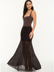 maxi φούστα δαντέλα με ...